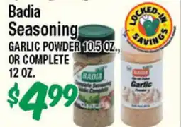 Western Beef Badia Seasoning GARLIC POWDER 10.5 OZ., OR COMPLETE 12 OZ offer