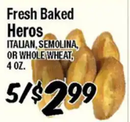 Western Beef Fresh Baked Heros offer