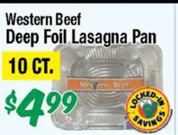 Western Beef Western Beef Deep Foil Lasagna Pan offer
