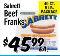 Western Beef Sabrett Beef Franks offer