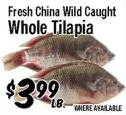 Western Beef Fresh China Wild Caught Whole Tilapia offer