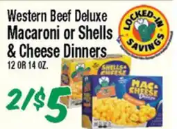 Western Beef Western Beef Deluxe Macaroni or Shells & Cheese Dinners offer