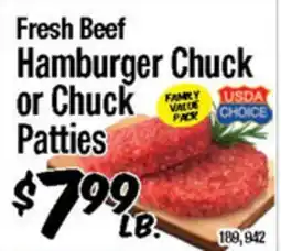 Western Beef Fresh Beef Hamburger Chuck or Chuck Patties offer