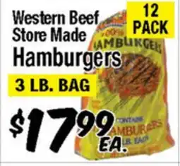 Western Beef Western Beef Store Made Hamburgers offer