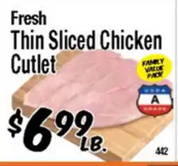 Western Beef Fresh Thin Sliced Chicken Cutlet offer