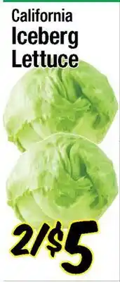 Western Beef California Iceberg Lettuce offer