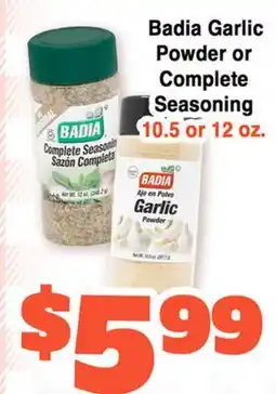 Western Beef Badia Garlic Powder or Complete Seasoning offer