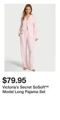 Victoria's Secret Victoria's Secret SoSoft Modal Long Pajama Set offer