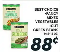 El Paso Grande BEST CHOICE •FANCY MIXED VEGETABLES •CUT GREEN BEANS offer