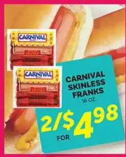 El Paso Grande CARNIVAL SKINLESS FRANKS offer