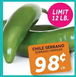El Paso Grande CHILE SERRANO offer