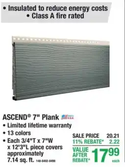 Menards Ascend plank offer