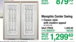 Menards Memphis Center Swing offer