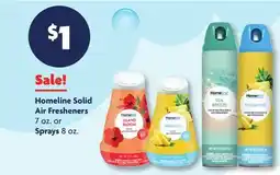 Family Dollar Homeline Solid Air Fresheners 7 oz. or Sprays 8 oz offer