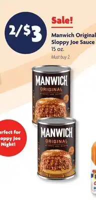 Family Dollar Manwich Original Sloppy Joe Sauce offer