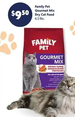 Family Dollar Family Pet Gourmet Mix Dry Cat Food offer