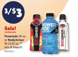 Family Dollar Powerade 28 oz. or BodyArmor 16-23.67 oz.**§ offer