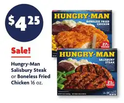 Family Dollar Hungry-Man Salisbury Steak or Boneless Fried Chicken offer