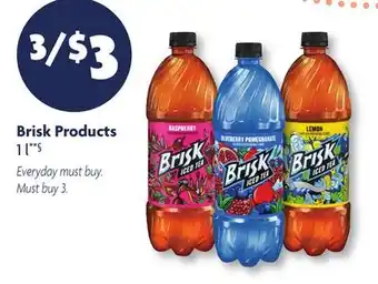 Family Dollar Brisk Products offer