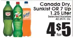 Supremo Foods Inc Canada Dry, Sunkist OR 7 Up offer