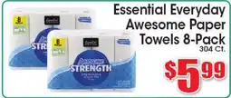 Supremo Foods Inc Essential Everyday Awesome Paper Towels 8-Pack offer