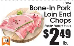 Supremo Foods Inc USDA Bone-In Pork Loin End Chops offer