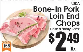 Supremo Foods Inc USDA Bone-In Pork Loin End Chops offer