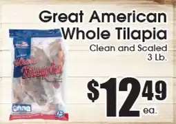 Supremo Foods Inc Great American Whole Tilapia offer
