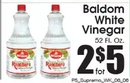 Supremo Foods Inc Baldom White Vinegar offer