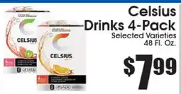 Supremo Foods Inc Celsius Drinks 4-Pack offer