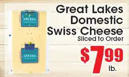 Supremo Foods Inc Great Lakes Domestic Swiss Cheese offer