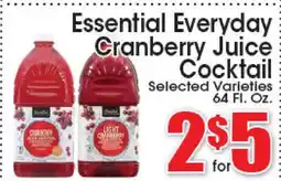 Supremo Foods Inc Essential Everyday Cranberry Juice Cocktail offer