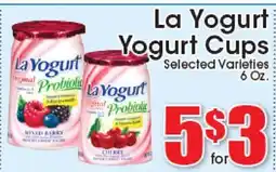 Supremo Foods Inc La Yogurt Yogurt Cups offer