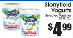 Supremo Foods Inc Stonyfield Yogurts offer
