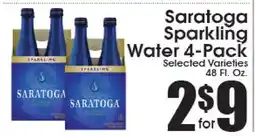 Supremo Foods Inc Saratoga Sparkling Water 4-Pack offer