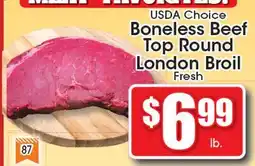 Supremo Foods Inc USDA Choice Boneless Beef Top Round London Broil offer