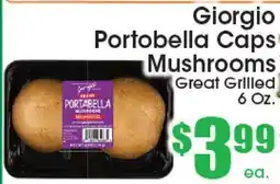Supremo Foods Inc Giorgio Portobella Caps Mushrooms offer