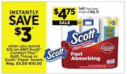 Dollar General Scott Comfort Plus Bath Tissue or Scott Paper Towels offer