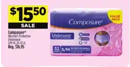 Dollar General Composure Women's Protective Underwear offer