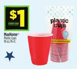 Dollar General MaxHome Plastic Cups offer