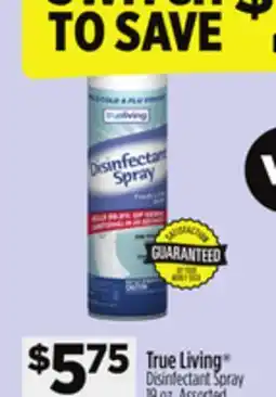 Dollar General True Living Disinfectant Spray offer