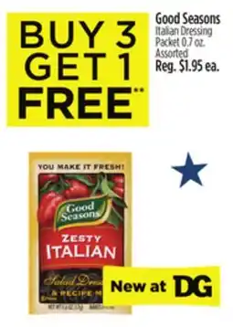 Dollar General Good Seasons Italian Dressing Packet offer