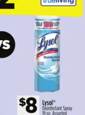 Dollar General Lysol Disinfectant Spray offer