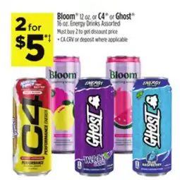 Dollar General Bloom or C4 or Ghost Energy Drinks offer