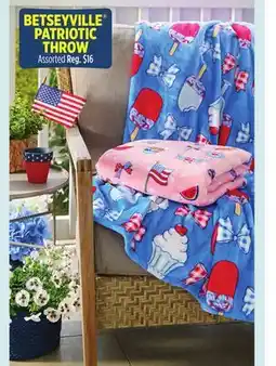 Dollar General BETSEYVILLE PATRIOTIC THROW offer