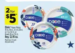 Dollar General Dixie Paper Plates offer