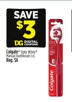 Dollar General Colgate Optic White Manual Toothbrush 1 ct offer