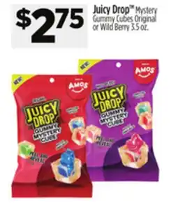Dollar General Juicy Drop Mystery Gummy Cubes Original or Wild Berry offer