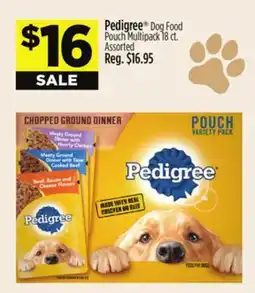 Dollar General Pedigree Dog Food Pouch Multipack 18 ct offer