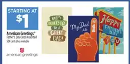 Dollar General American Greetings Father's Day Cards Assorted offer